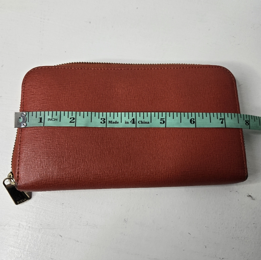 Furla Red Textured Wallet - Picture 4 of 9